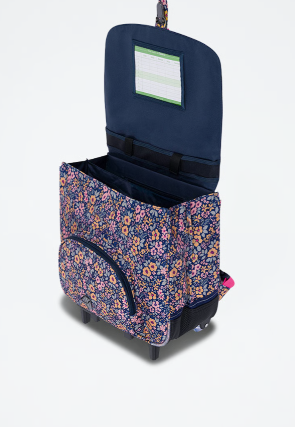 Cartable Ă Roulettes Fleurs du Lagon