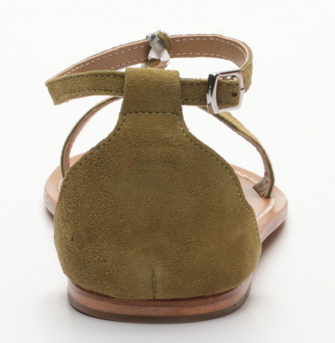 Sandales Lagon Kaki Argenté