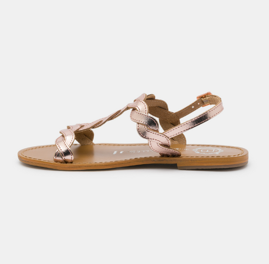Sandales Perle du Lagon Or Rose