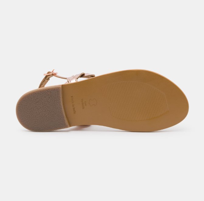 Sandales Perle du Lagon Or Rose
