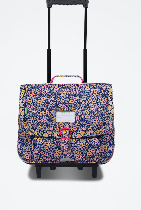 Cartable à Roulettes Fleurs du Lagon