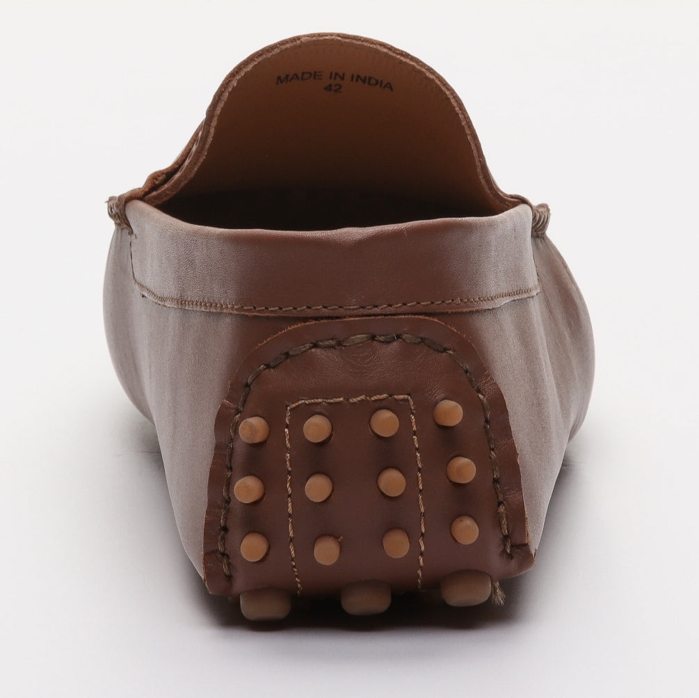 Mocassins maron en cuire vibs
